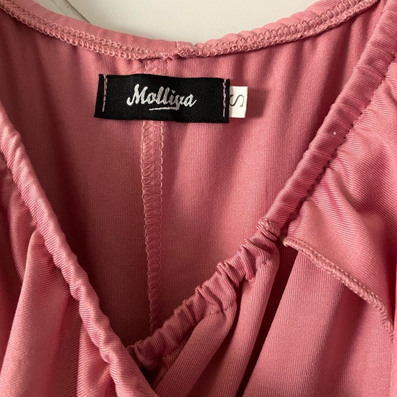 Long Dress Women Ruffle Stretchy Sleeveless Maxi - Picture 4 of 4